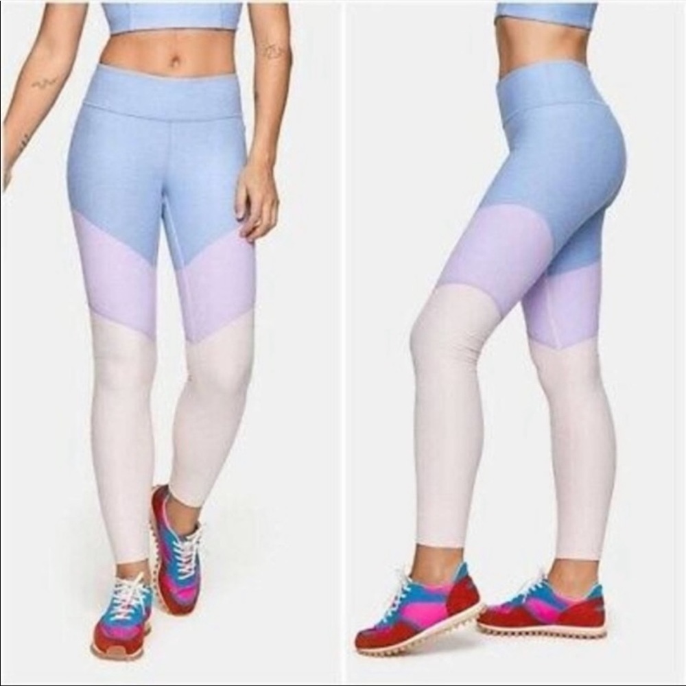 Outdoor Voices 7/8 Tri Color leggings